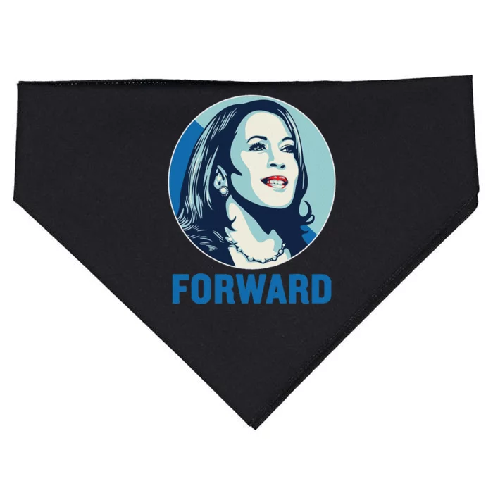 Kamalaharris Forward 2024 USA-Made Doggie Bandana