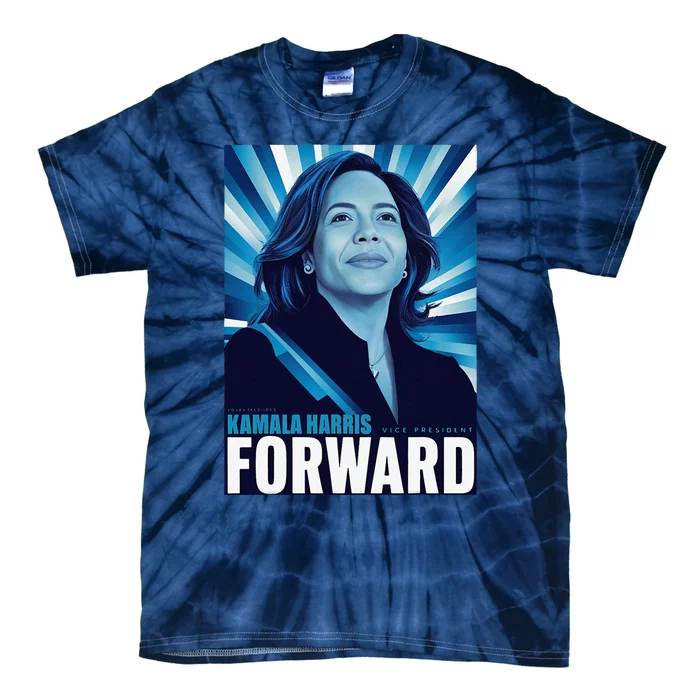 Kamala Forward 2024 Presidential Election President Harris Tie-Dye T-Shirt