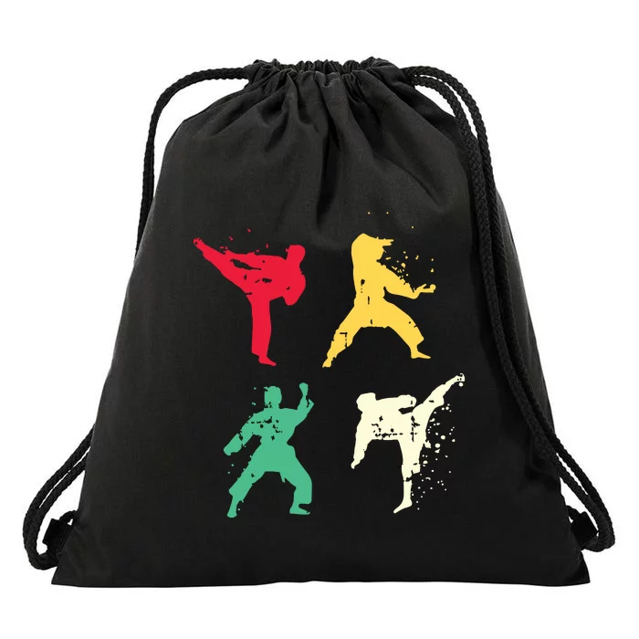 Karate For A Martial Art Enthusiast Drawstring Bag