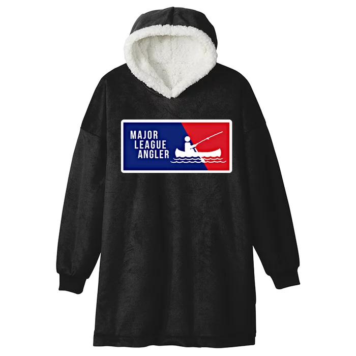 Kayak Fishing Angler Love To Fish Major League Gift For Dad Gift Hooded Wearable Blanket