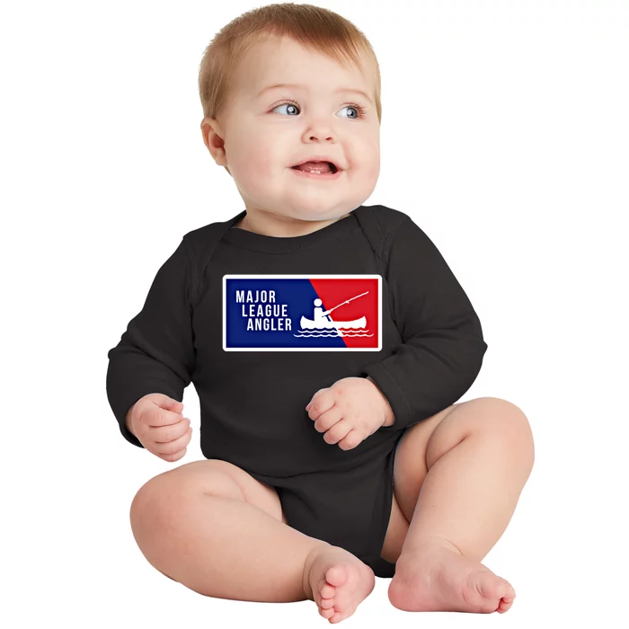 Kayak Fishing Angler Love To Fish Major League Gift For Dad Gift Baby Long Sleeve Bodysuit