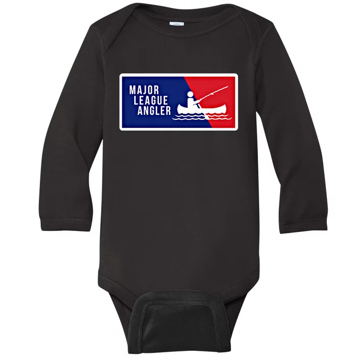 Kayak Fishing Angler Love To Fish Major League Gift For Dad Gift Baby Long Sleeve Bodysuit