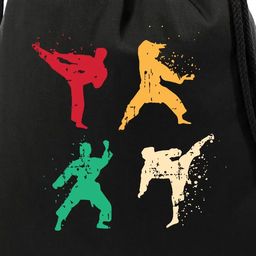 Karate For A Martial Art Enthusiast Drawstring Bag