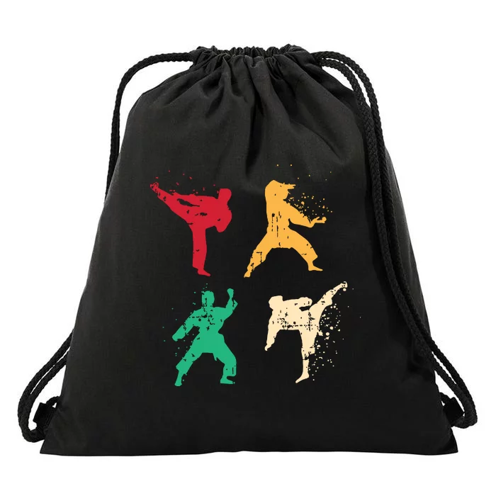 Karate For A Martial Art Enthusiast Drawstring Bag