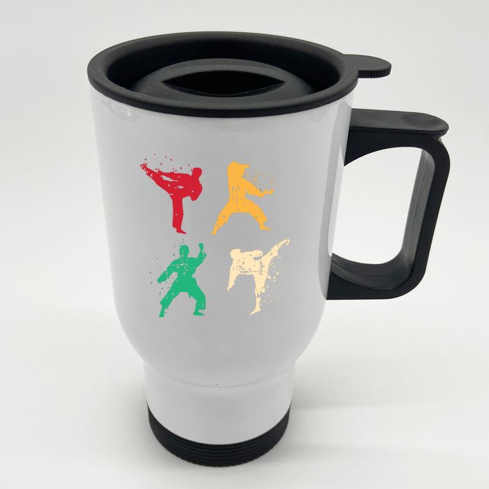 Karate For A Martial Art Enthusiast Front & Back Stainless Steel Travel Mug