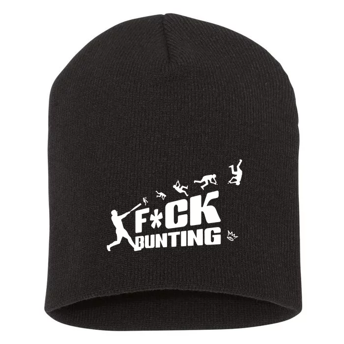 Kingofjuco Fuck Bunting Short Acrylic Beanie