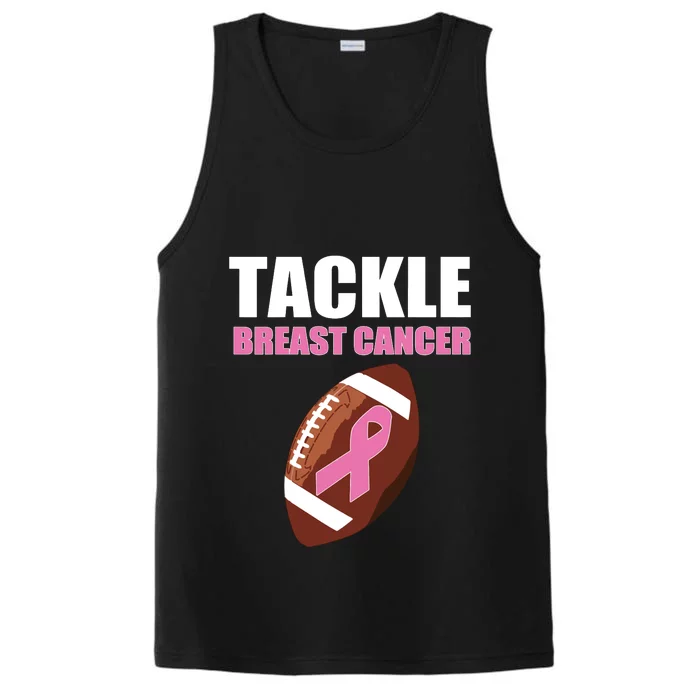 Kids Football Breast Cancer Awareness Pink Ribbon For Boy Girl Performance Tank