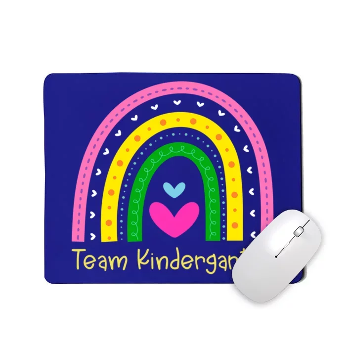 Kindergarten Funny Back To School Rainbow Team Kindergarten Gift Mousepad