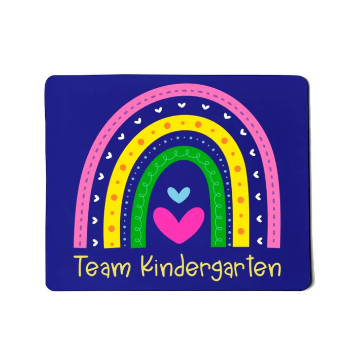 Kindergarten Funny Back To School Rainbow Team Kindergarten Gift Mousepad