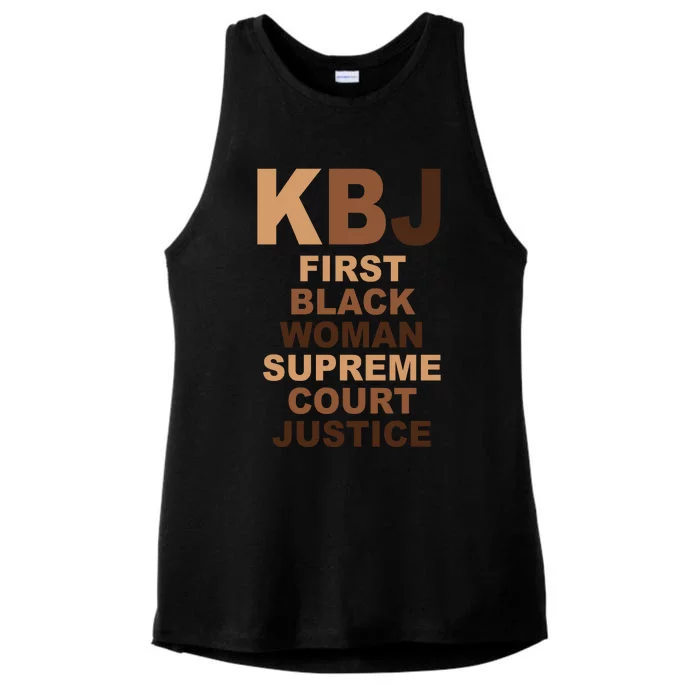 KBJ First Black Woman Supreme Court Justice Ladies Tri-Blend Wicking Tank