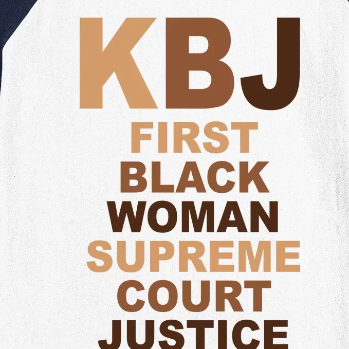 KBJ First Black Woman Supreme Court Justice Baseball Sleeve Shirt