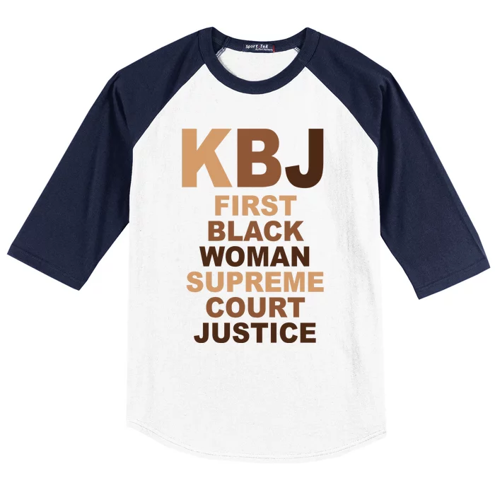 KBJ First Black Woman Supreme Court Justice Baseball Sleeve Shirt