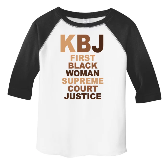 KBJ First Black Woman Supreme Court Justice Toddler Fine Jersey T-Shirt