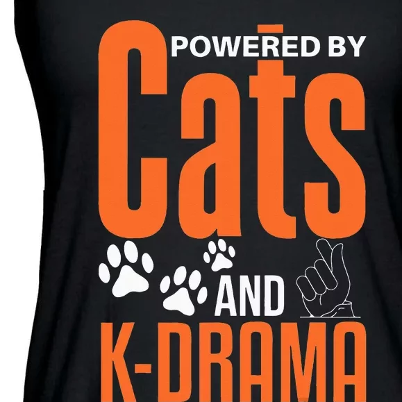 K-Drama Funny Cat Lover K-Pop Lover Korean Drama Ladies Essential Flowy Tank