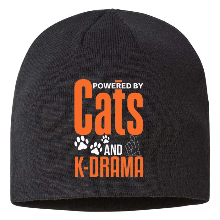 K-Drama Funny Cat Lover K-Pop Lover Korean Drama 8 1/2in Sustainable Knit Beanie