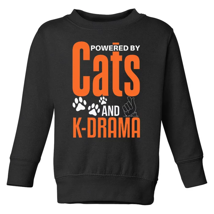 K-Drama Funny Cat Lover K-Pop Lover Korean Drama Toddler Sweatshirt