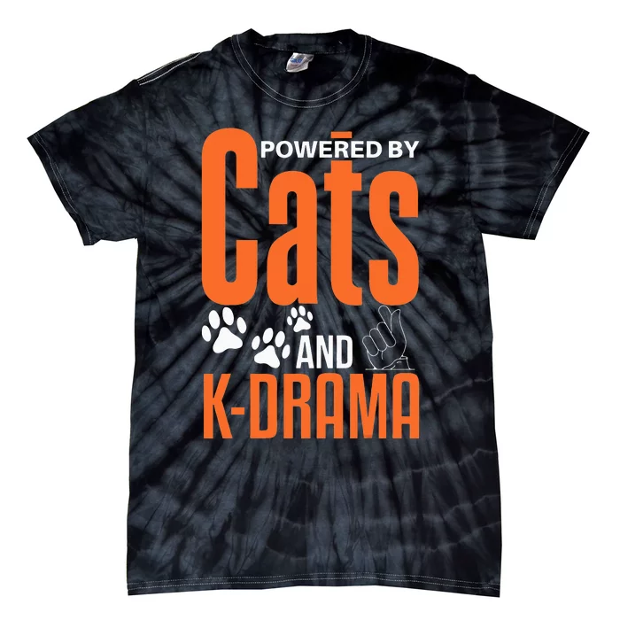 K-Drama Funny Cat Lover K-Pop Lover Korean Drama Tie-Dye T-Shirt