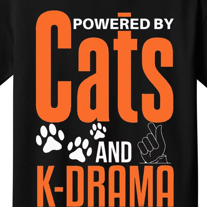 K-Drama Funny Cat Lover K-Pop Lover Korean Drama Kids T-Shirt