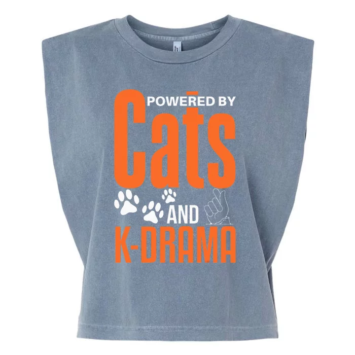 K-Drama Funny Cat Lover K-Pop Lover Korean Drama Garment-Dyed Women's Muscle Tee