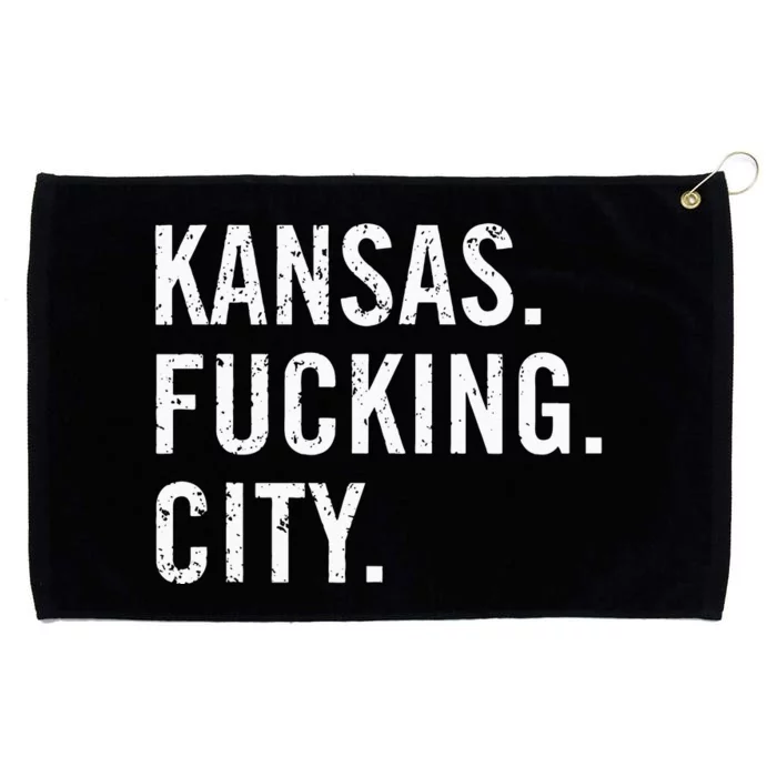 Kansas Fucking City Funny Kansas City Pride Gift Idea Grommeted Golf Towel