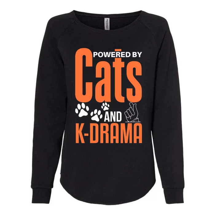 K-Drama Funny Cat Lover K-Pop Lover Korean Drama Womens California Wash Sweatshirt