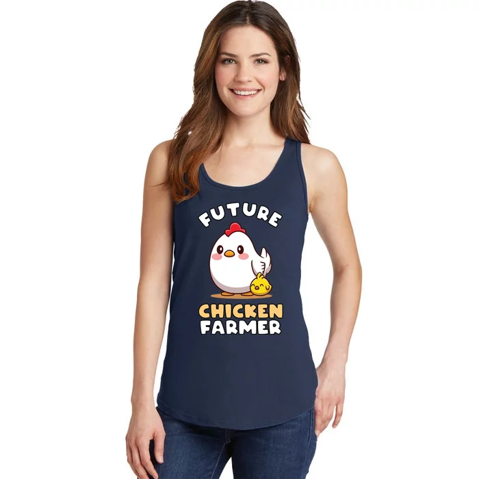 Kids Future Chicken Farmer Gift For Farmer Kids Ladies Essential Tank