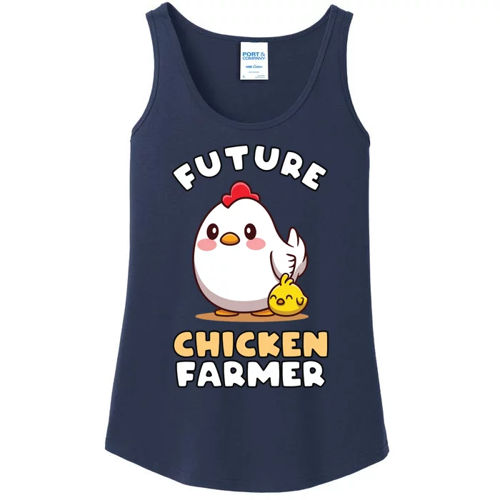 Kids Future Chicken Farmer Gift For Farmer Kids Ladies Essential Tank