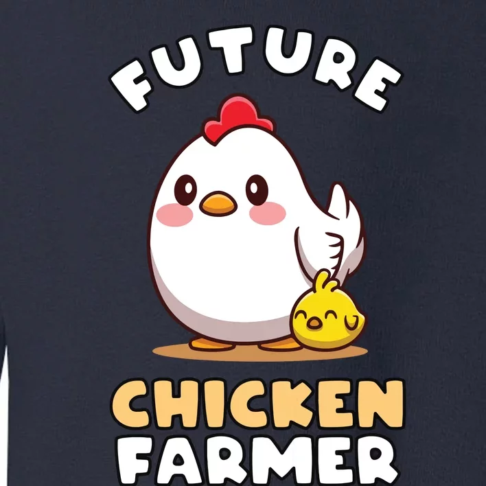 Kids Future Chicken Farmer Gift For Farmer Kids Toddler Sweatshirt