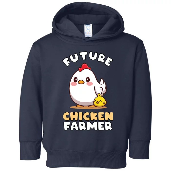 Kids Future Chicken Farmer Gift For Farmer Kids Toddler Hoodie