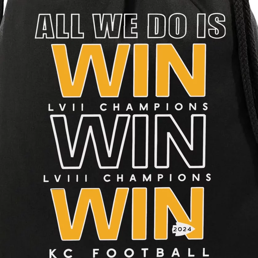 Kc Football Champions Drawstring Bag