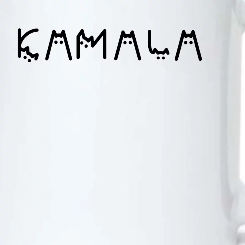 Kamala Funny Cat Ladies And Cat Guy Black Color Changing Mug