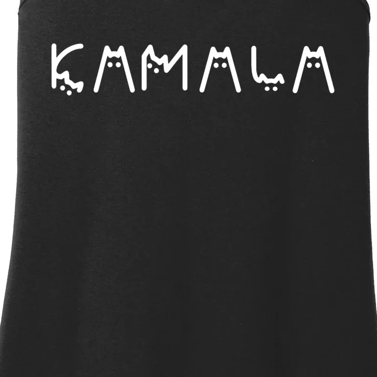 Kamala Funny Cat Ladies And Cat Guy Ladies Essential Tank