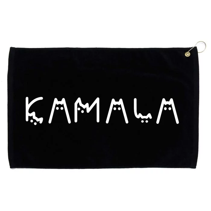 Kamala Funny Cat Ladies And Cat Guy Grommeted Golf Towel