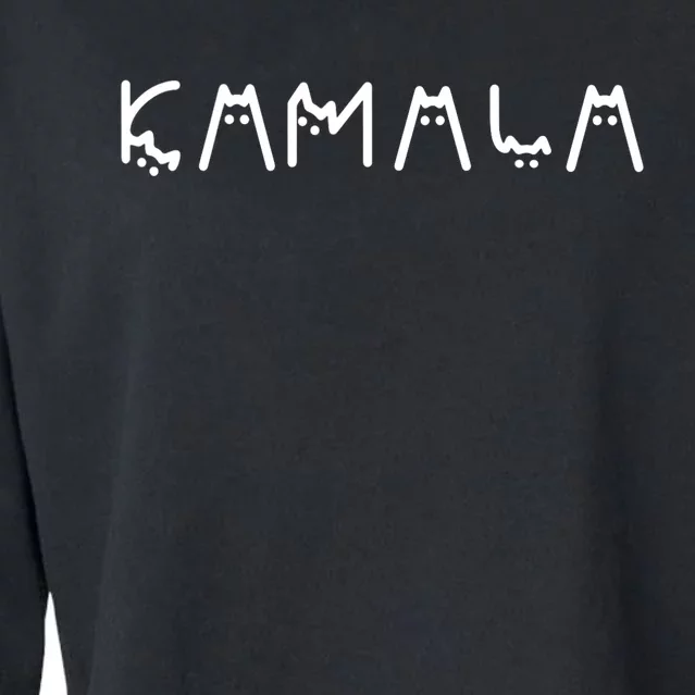 Kamala Funny Cat Ladies And Cat Guy Cropped Pullover Crew