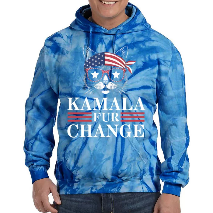 Kamala Fur Change Gift Tie Dye Hoodie