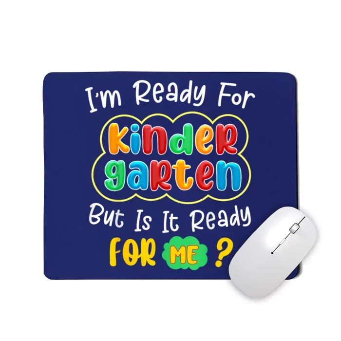 Kids First Day Of Kindergarten Funny Back To School Boy Girl Mousepad