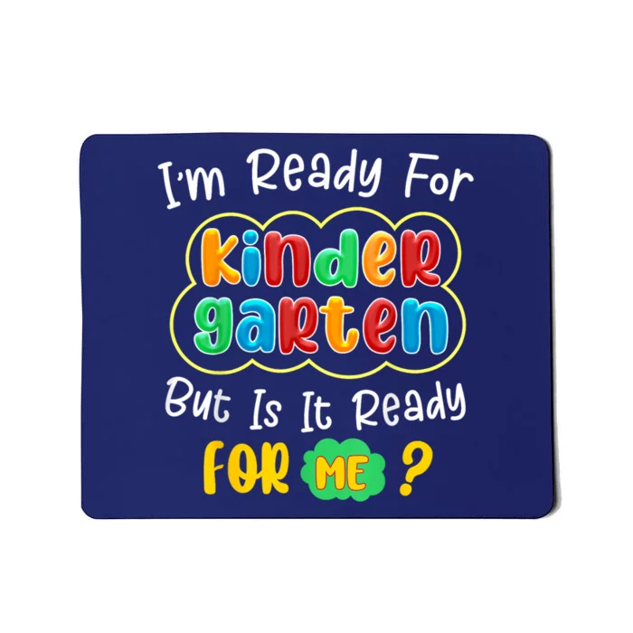 Kids First Day Of Kindergarten Funny Back To School Boy Girl Mousepad