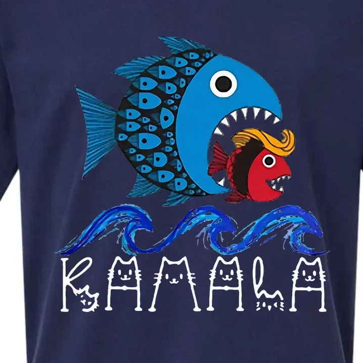 Kamala Fish Eat Fish Sueded Cloud Jersey T-Shirt