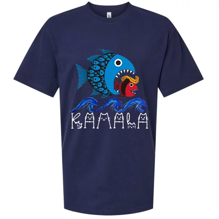 Kamala Fish Eat Fish Sueded Cloud Jersey T-Shirt