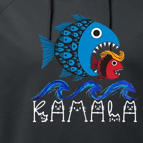 Kamala Fish Eat Fish Performance Fleece Hoodie