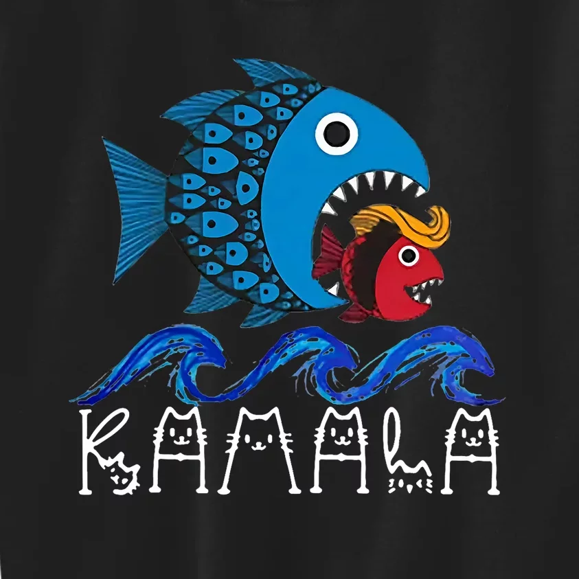 Kamala Fish Eat Fish Kids Sweatshirt