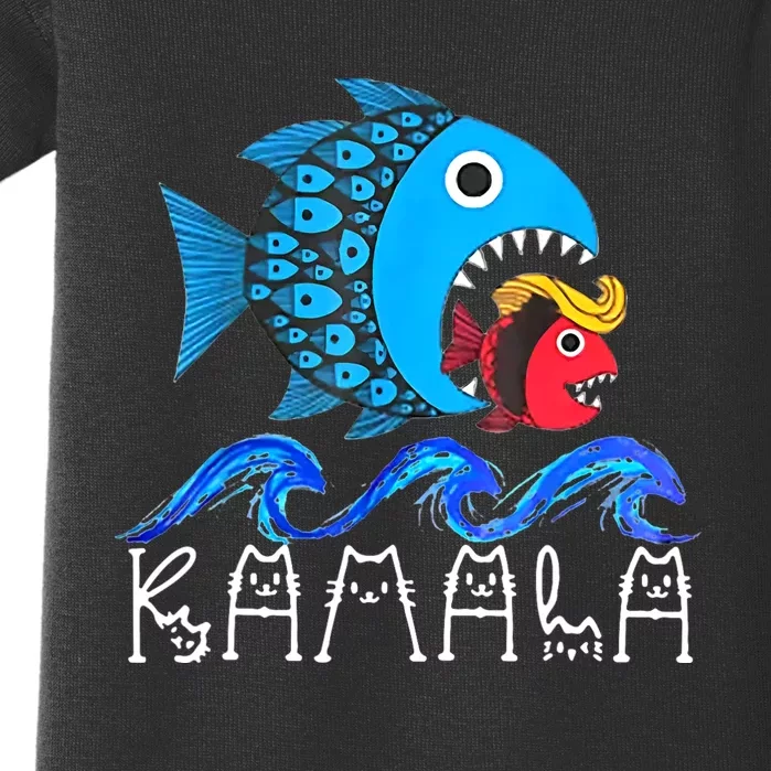 Kamala Fish Eat Fish Baby Bodysuit