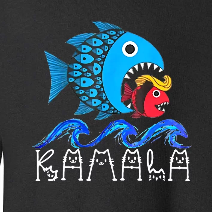 Kamala Fish Eat Fish Toddler Sweatshirt