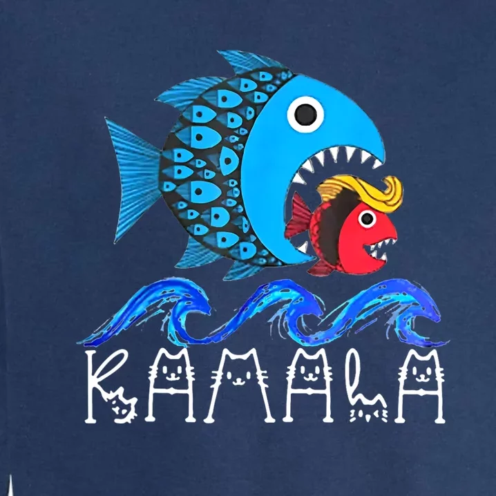 Kamala Fish Eat Fish Garment-Dyed Sweatshirt