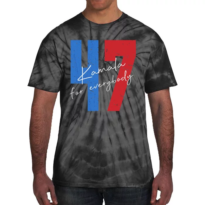 Kamala For Everybody Vote Kamala President Harris 47 Tie-Dye T-Shirt