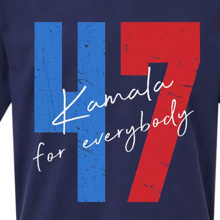 Kamala For Everybody Vote Kamala President Harris 47 Sueded Cloud Jersey T-Shirt