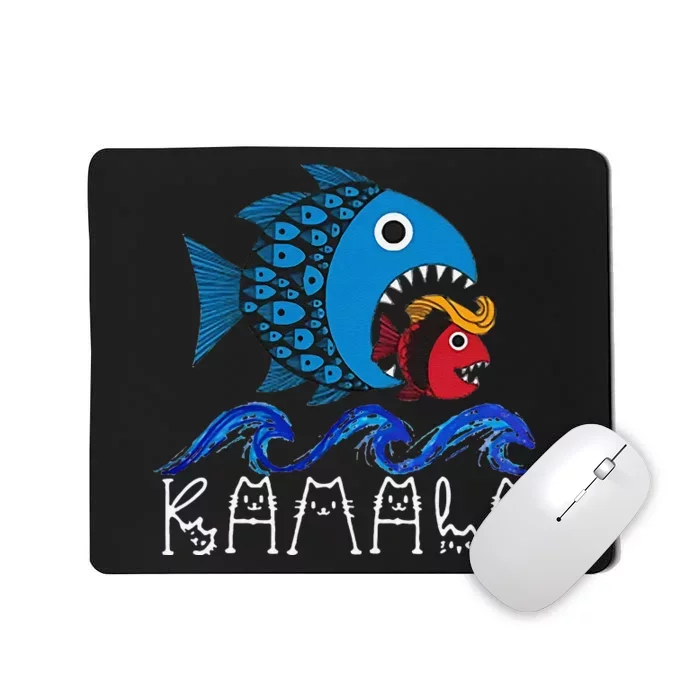 Kamala Fish Eat Fish Gift Mousepad