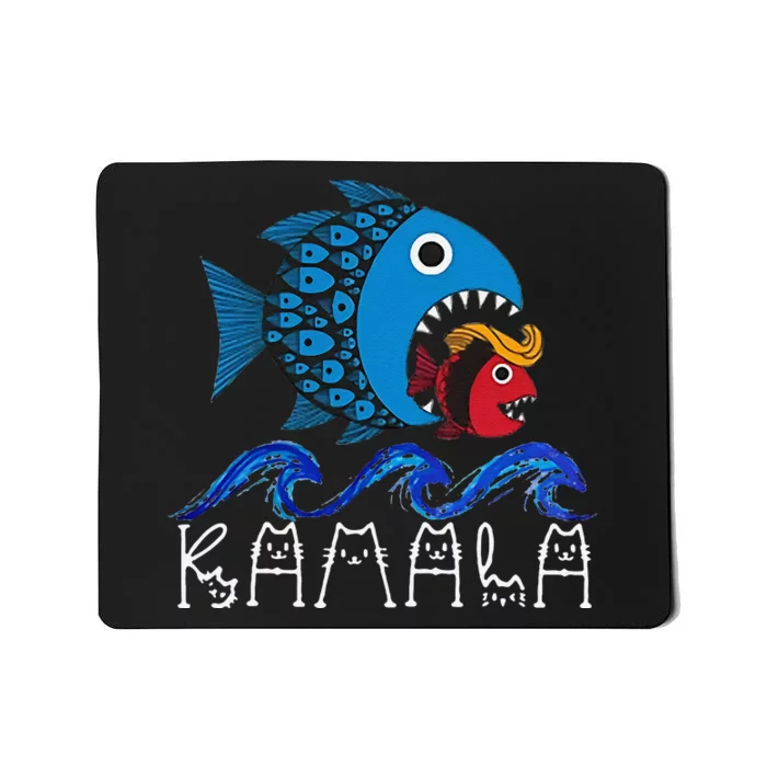 Kamala Fish Eat Fish Gift Mousepad