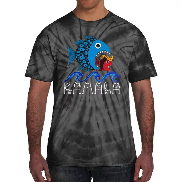 Kamala Fish Eat Fish Gift Tie-Dye T-Shirt