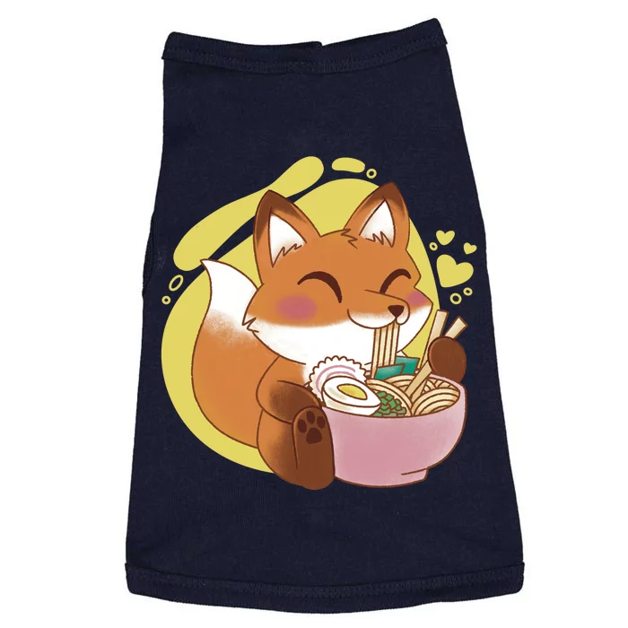 Kawaii Fox Eating Ramen Doggie Tank